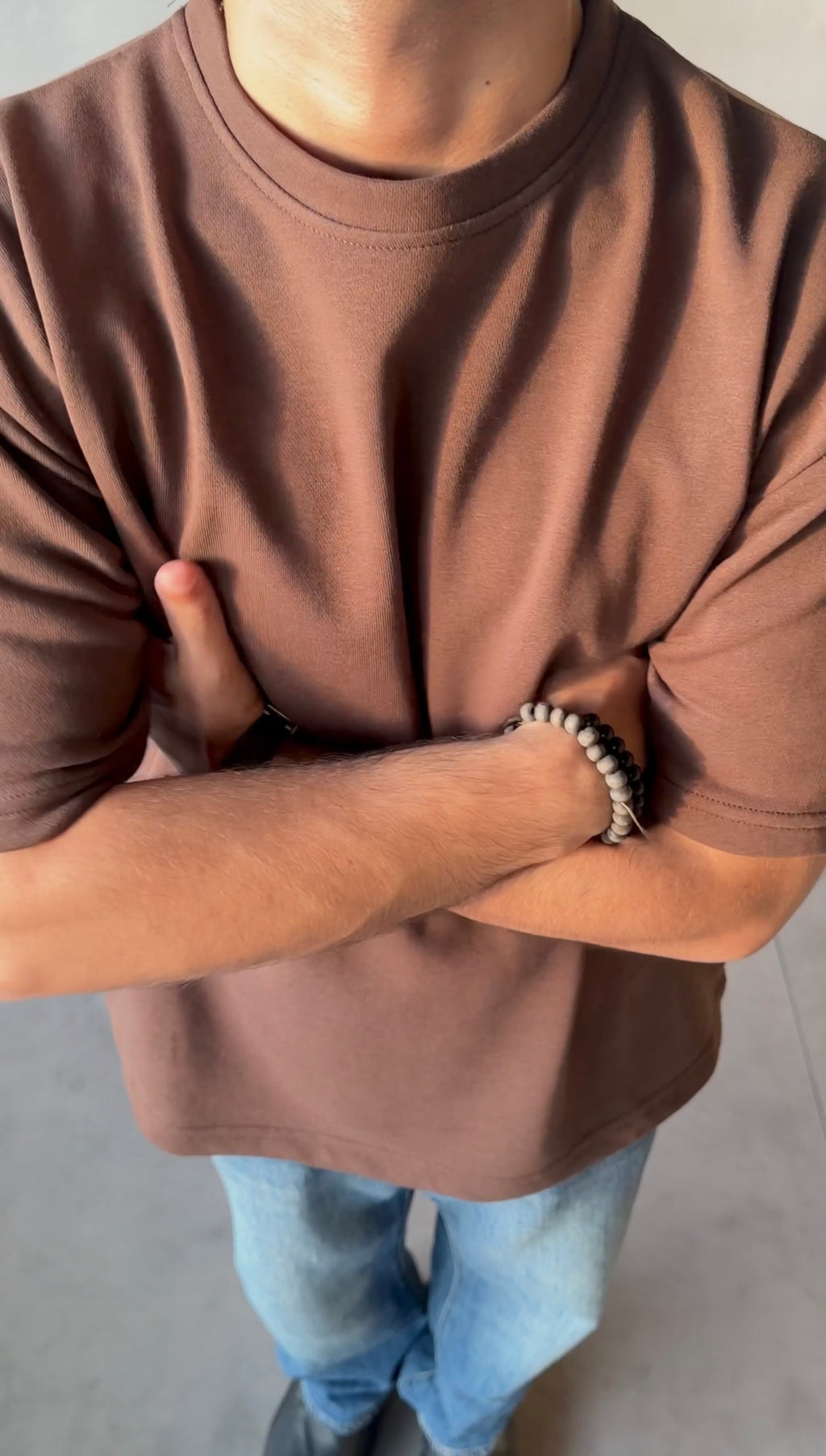 Brown Essential Premium Tee Shirt