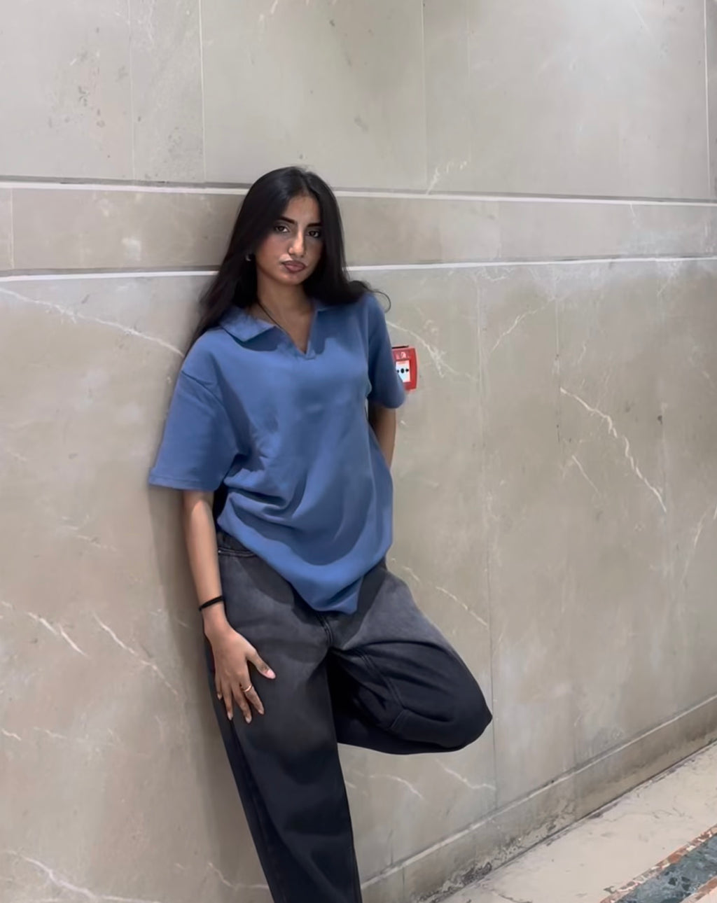 Metro Blue Signature Cotton Polo
