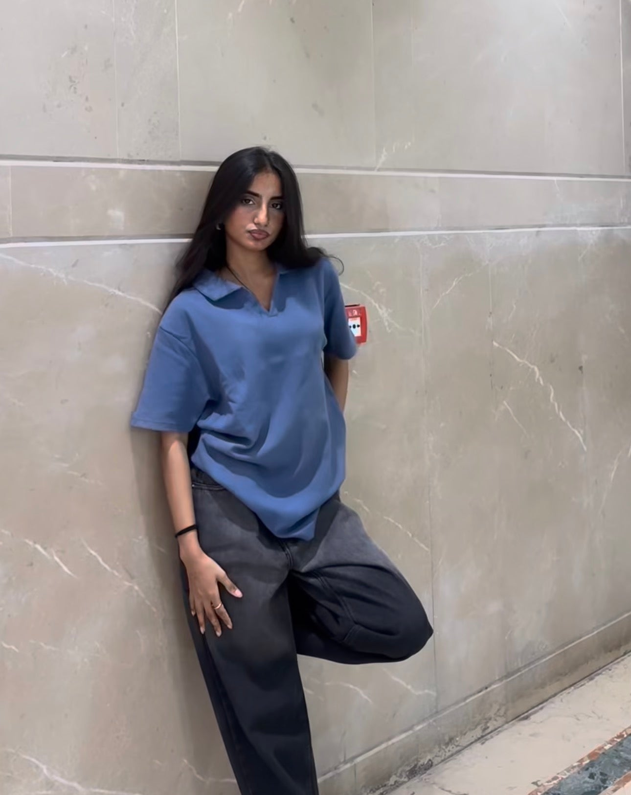Metro Blue Signature Cotton Polo