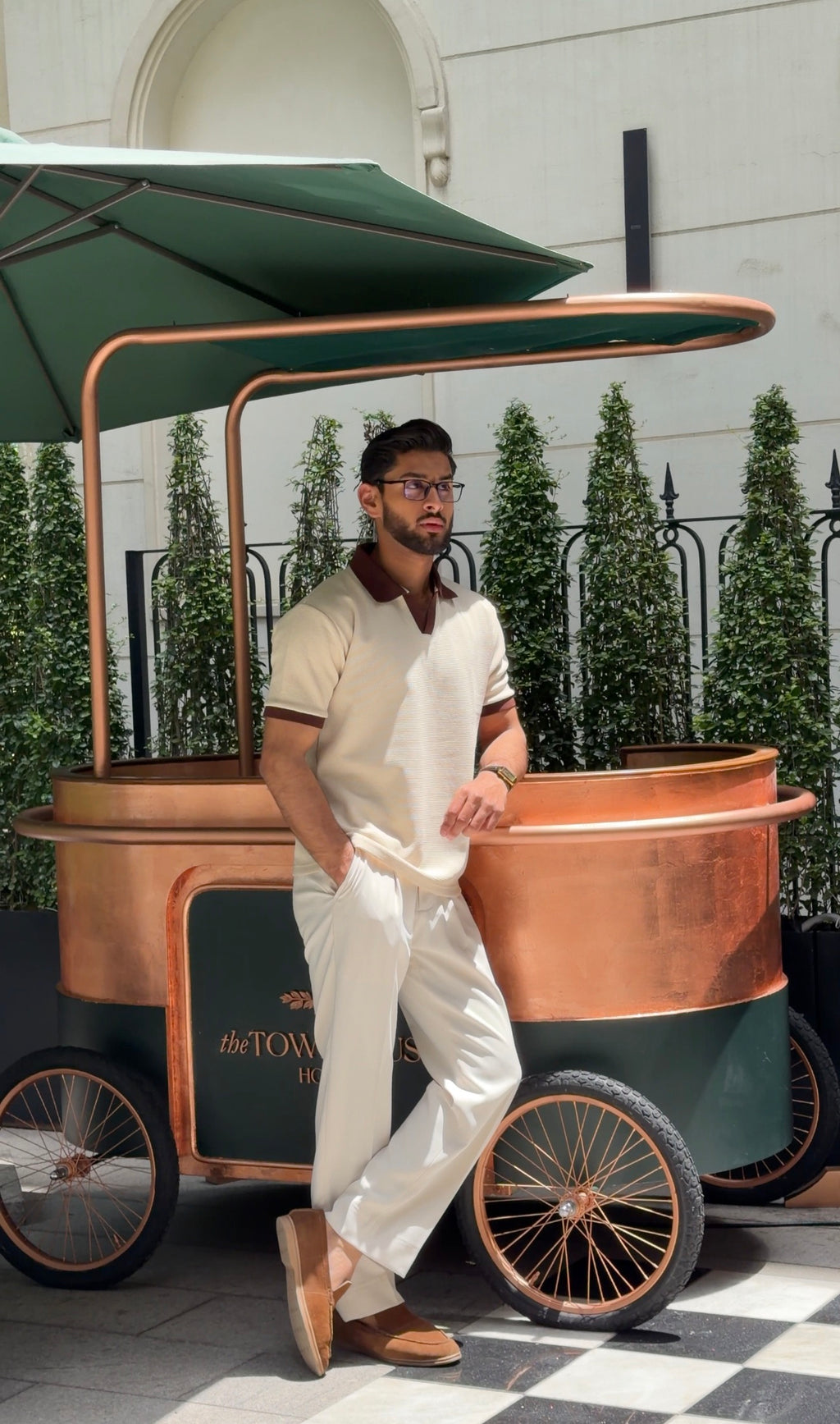 Cream Signature Cotton Polo