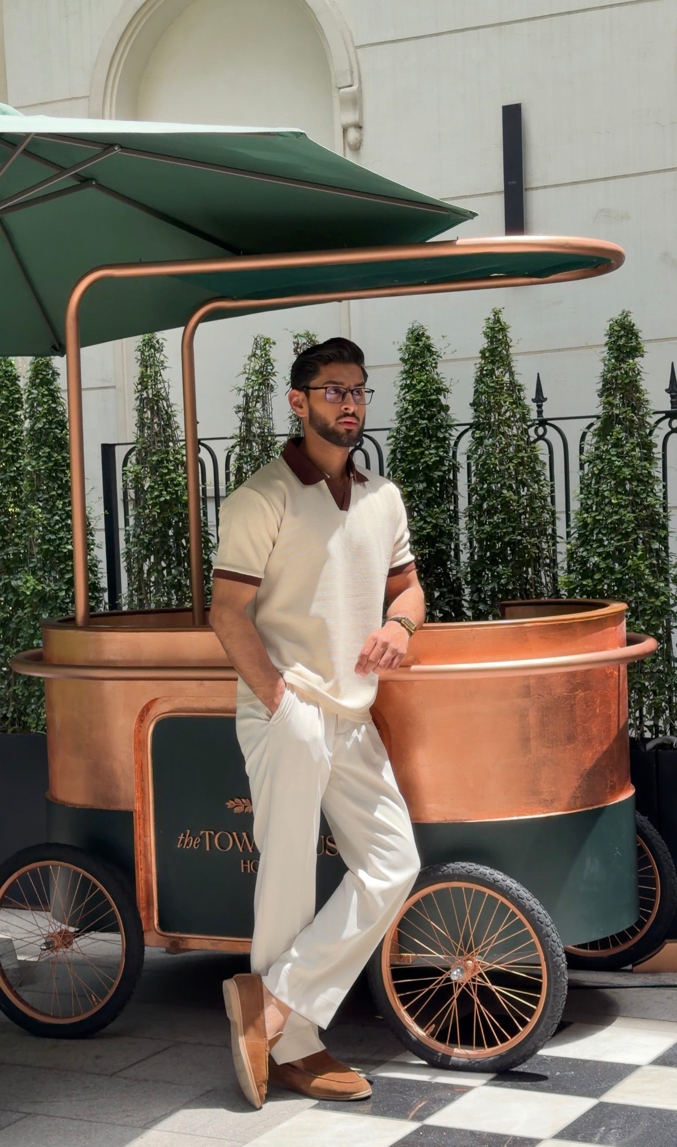 Cream Signature Cotton Polo