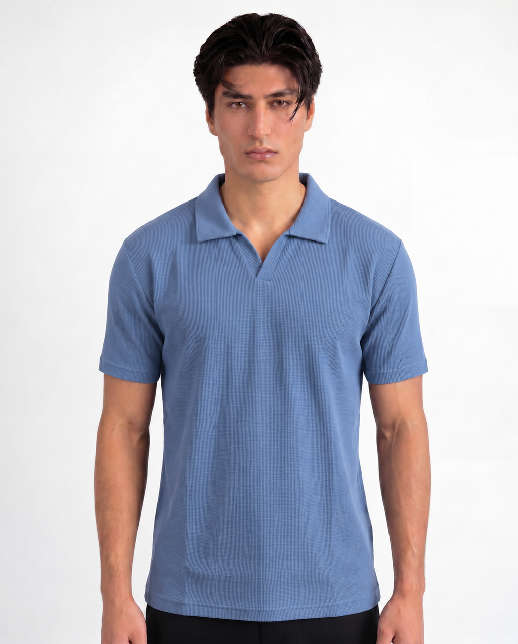 Metro Blue Signature Cotton Polo