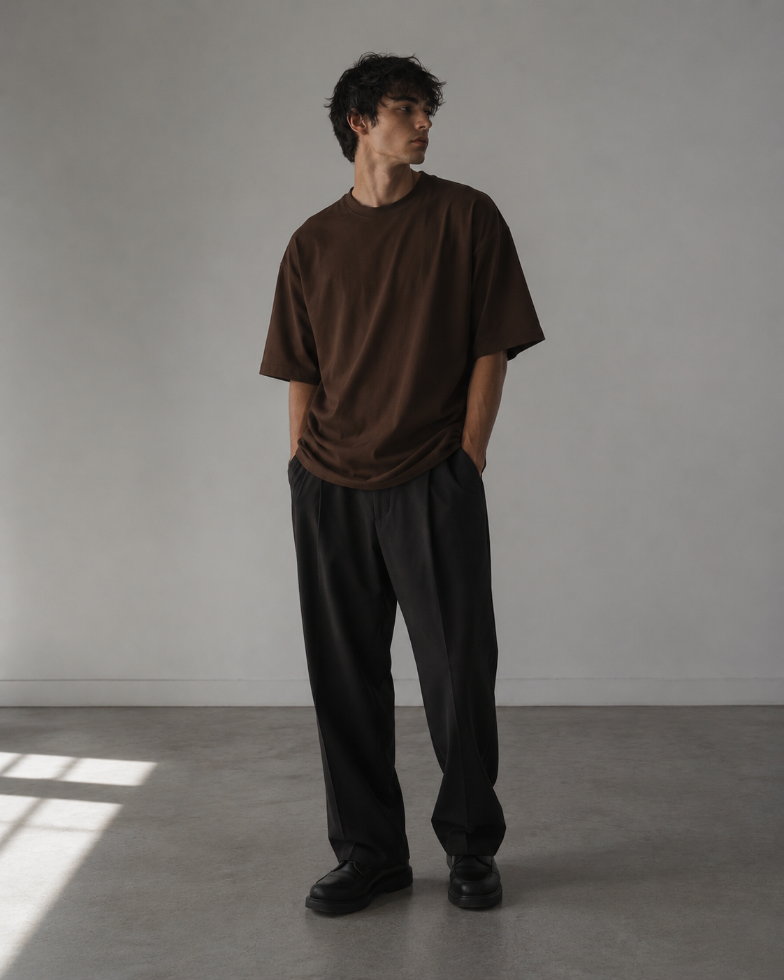 Brown Basic Tee Shirt