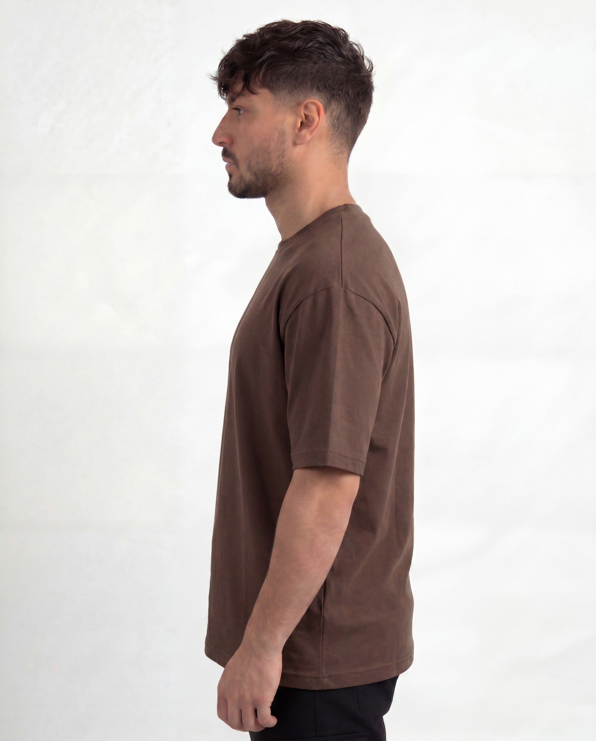 Brown Essential Premium Tee Shirt