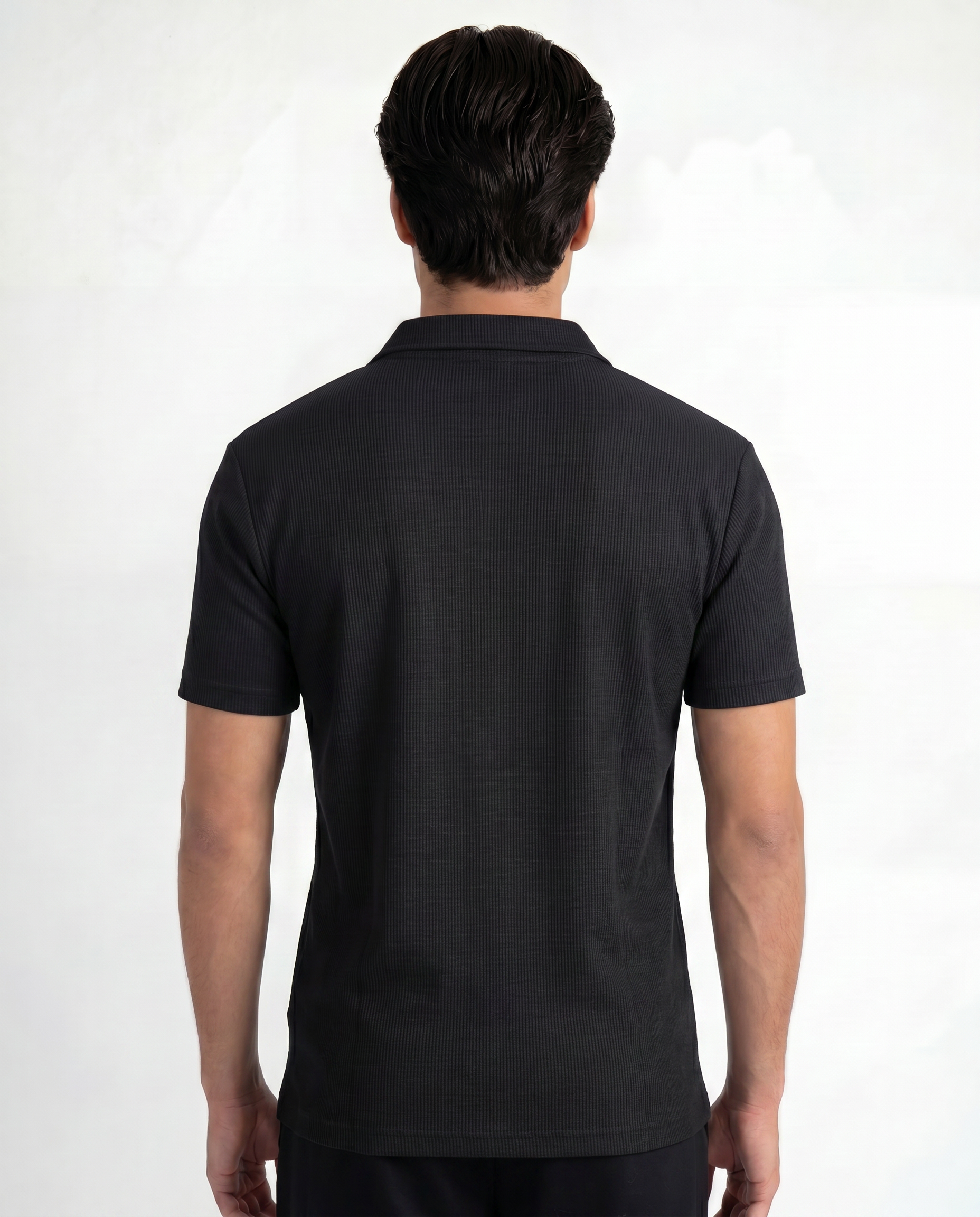 Black Signature Cotton Polo