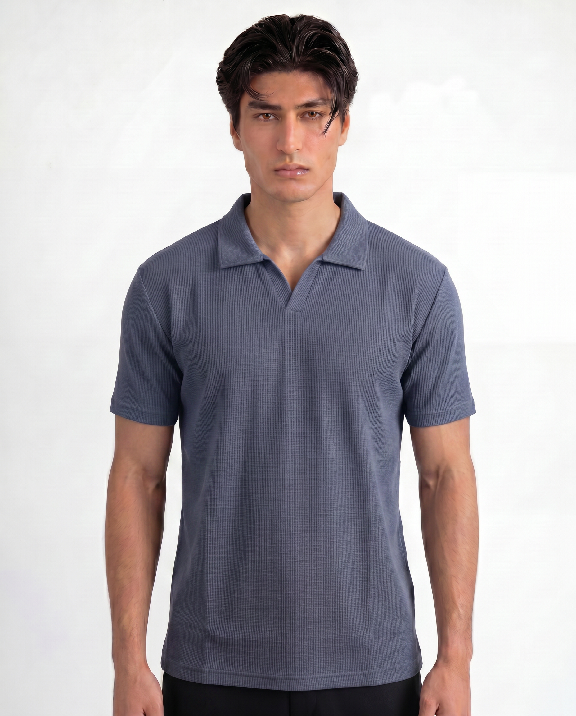 Metro Blue Signature Cotton Polo