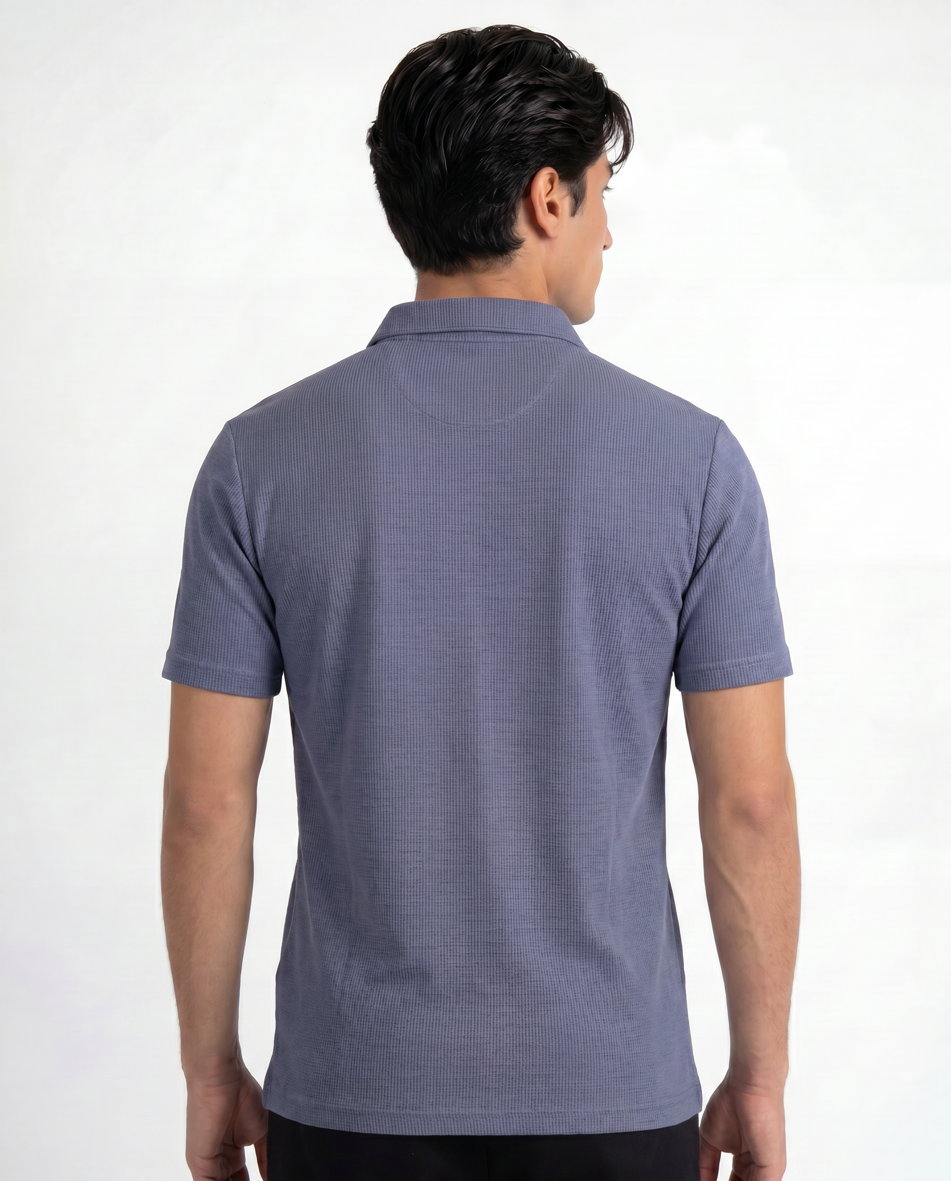 Metro Blue Signature Cotton Polo