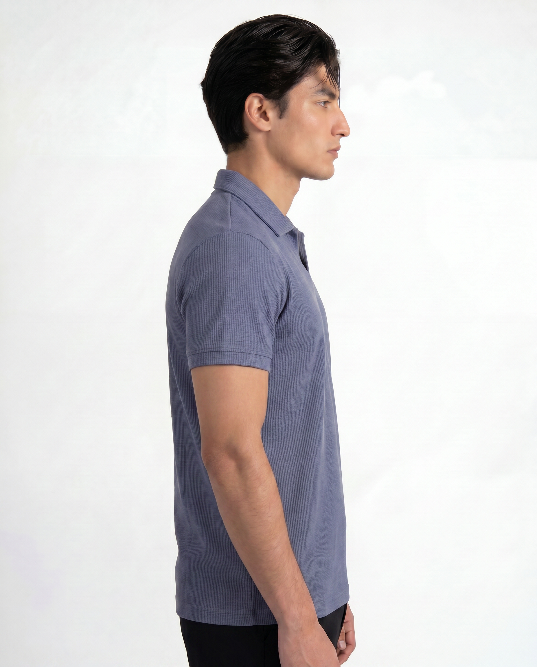 Metro Blue Signature Cotton Polo