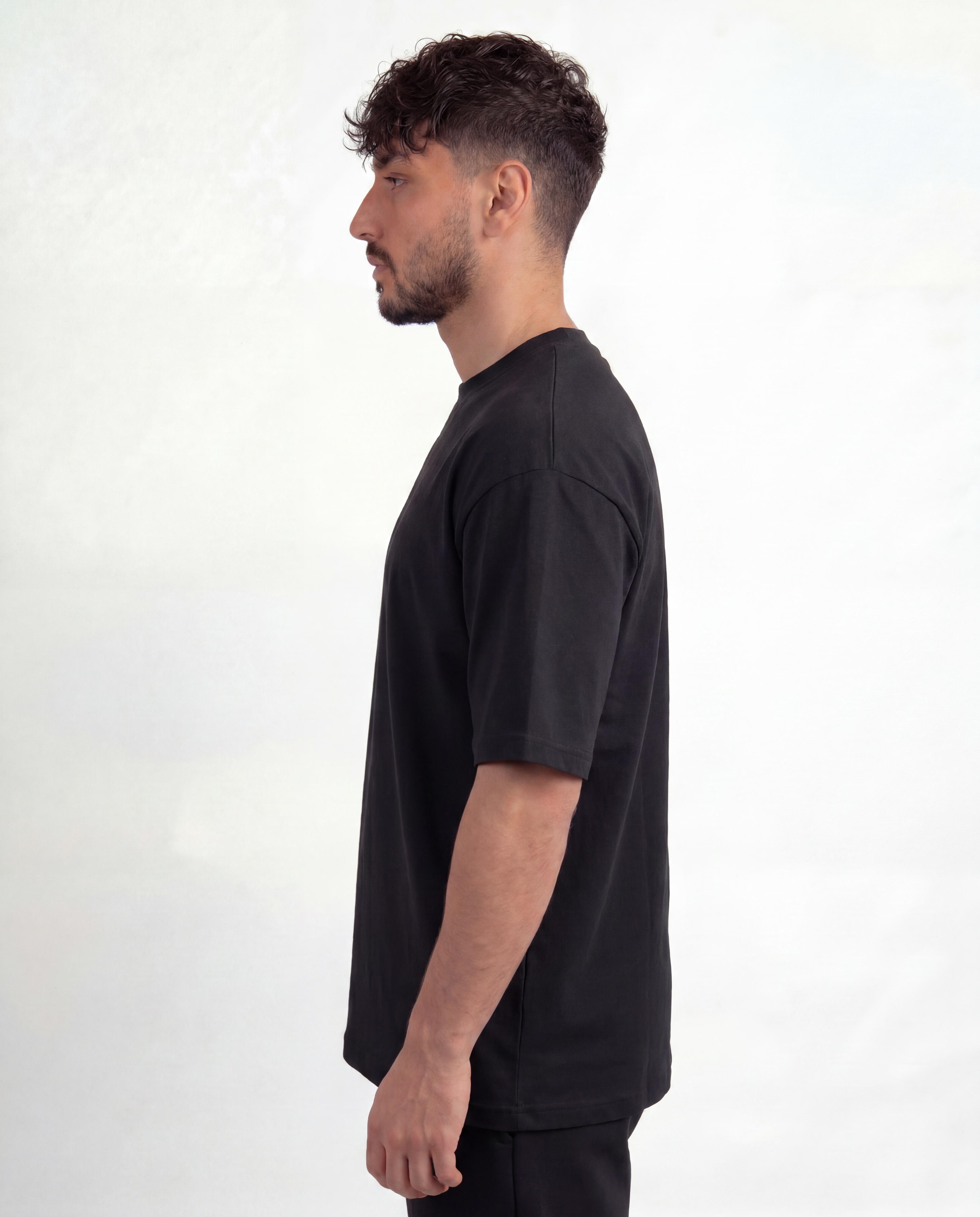 Black Essential Premium Tee Shirt